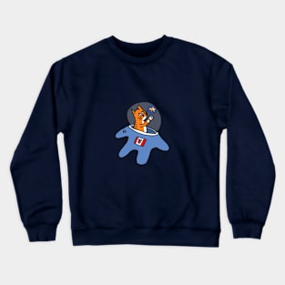 Astronaut Cat Crewneck Sweatshirt